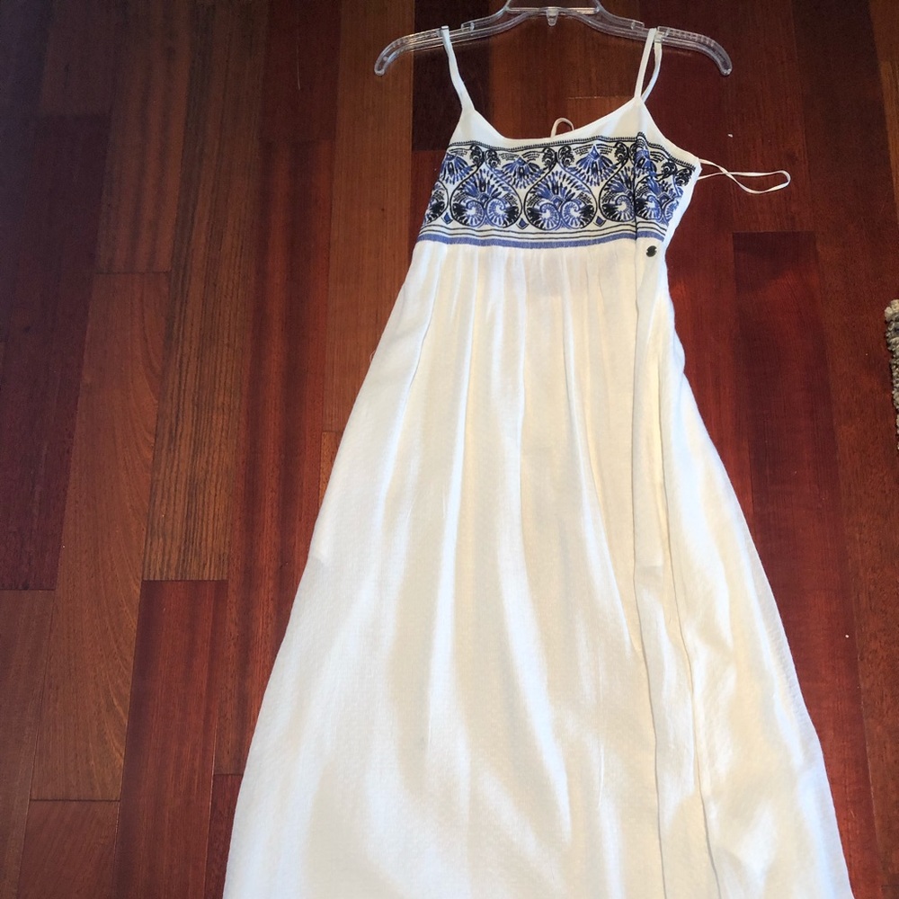 Roxy empire waist hi/low maxi dress with pockets